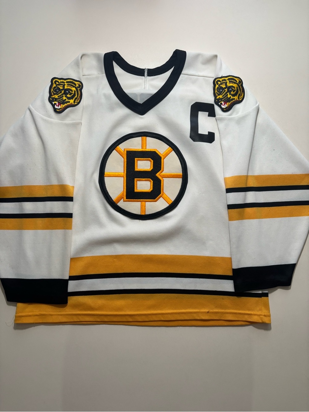 Boston Bruins authentic jersey 80s-90s (originally blank back) hand made print